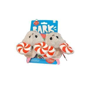 Bark Deck The Howls Peppermice Slippies Squeakers Crazy Crinkle Dog Toy XS-S